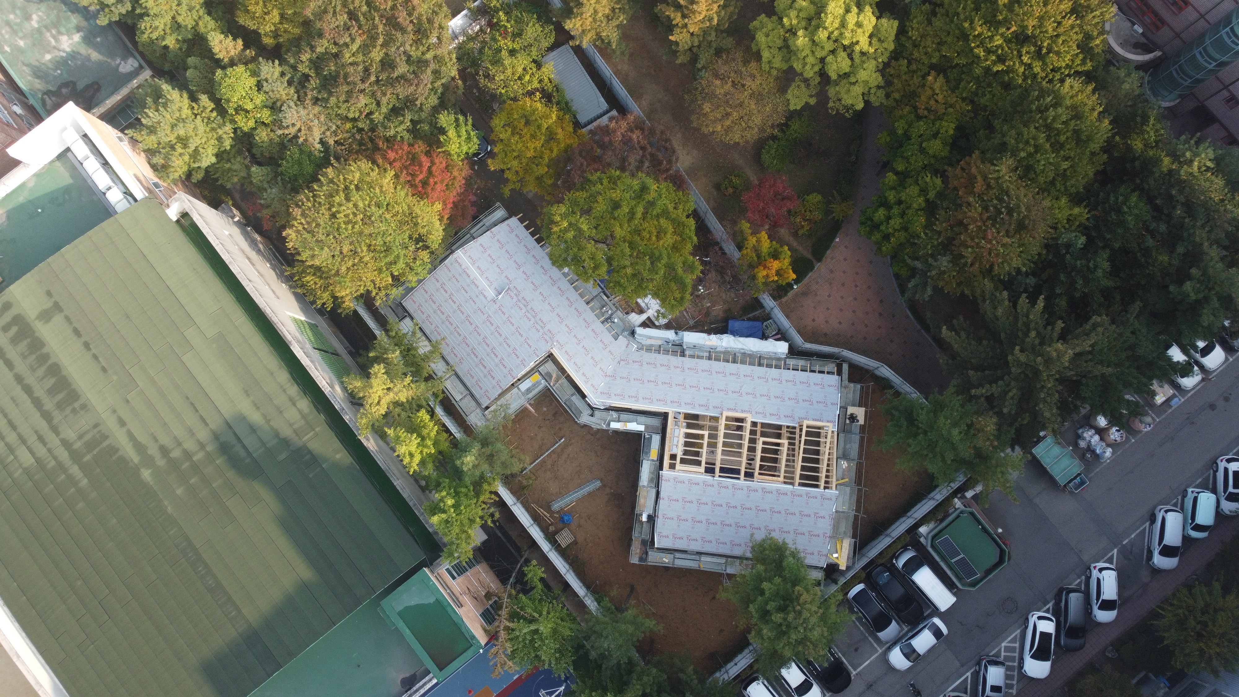서울 중평 어린이공원 목구조 공사 현장 사진 6
